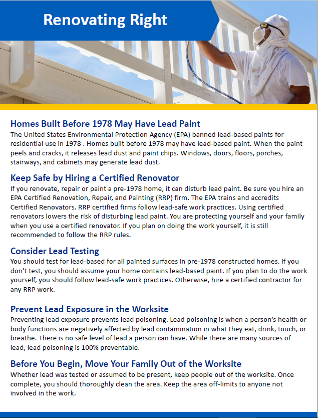 Renovating right flyer.