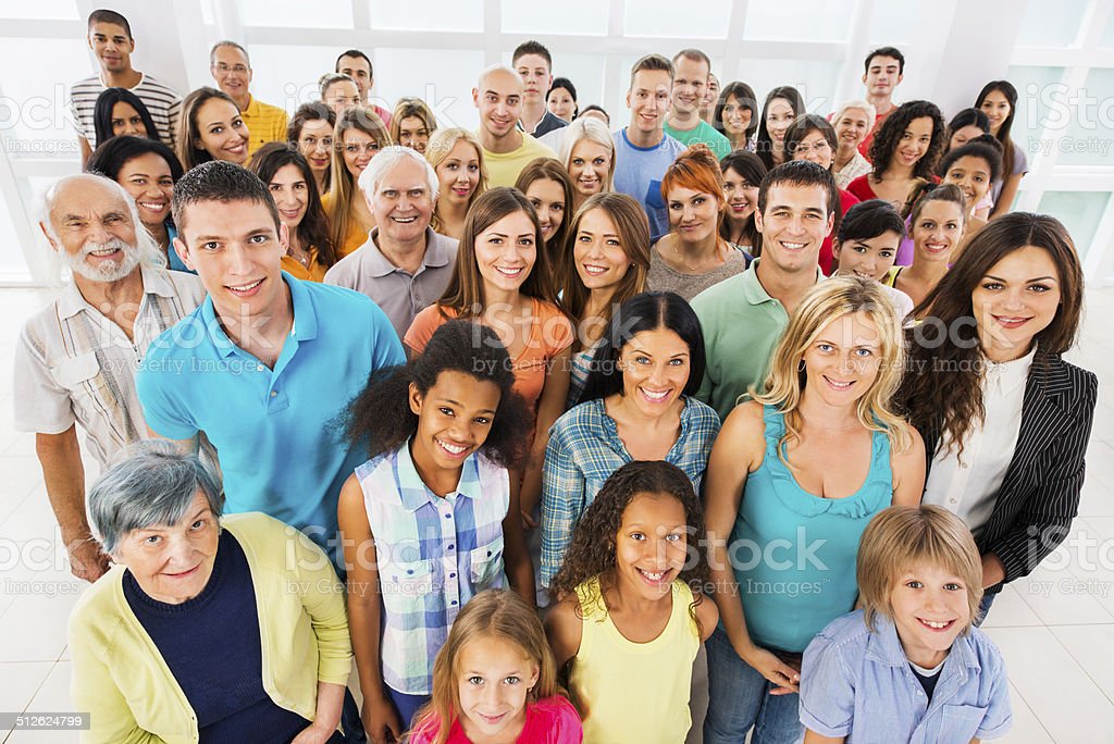 A diverse group of people.