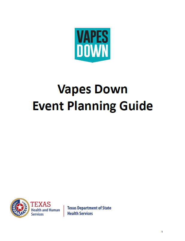 Vapes Down Event Planning Guide 