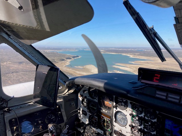 View of Lake Amistad for aircraft
