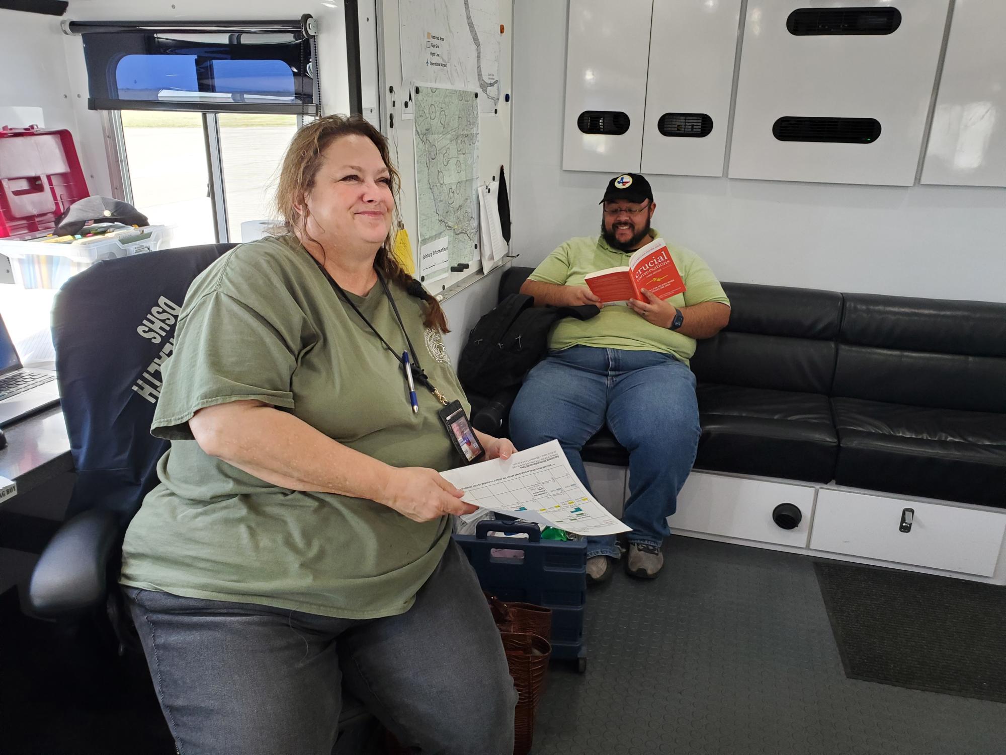Inside the ORVP Command Trailer