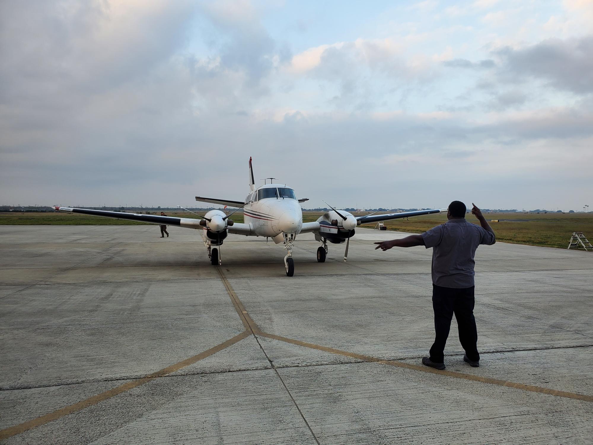 Marshalling aircraft