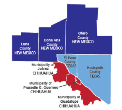 paso del norte map