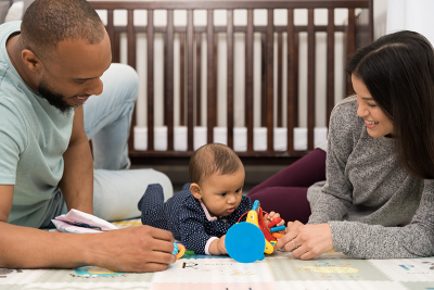 Family with baby