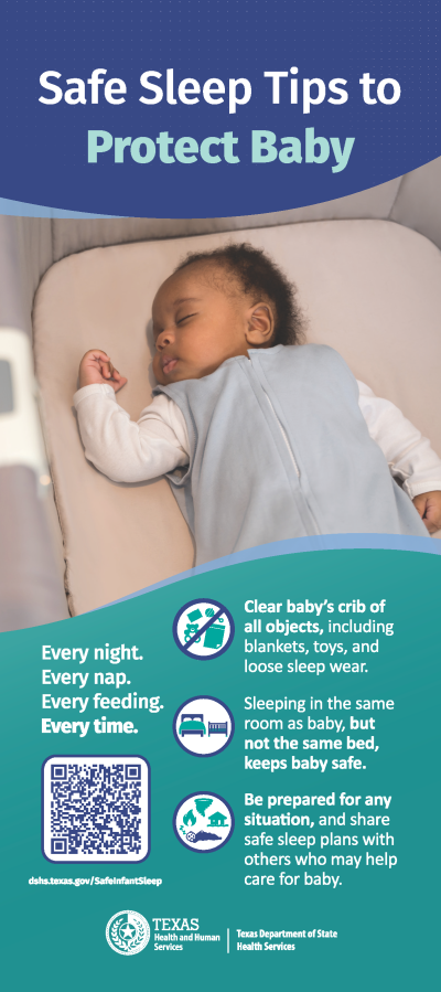 Safe Infant Sleep Rack Card