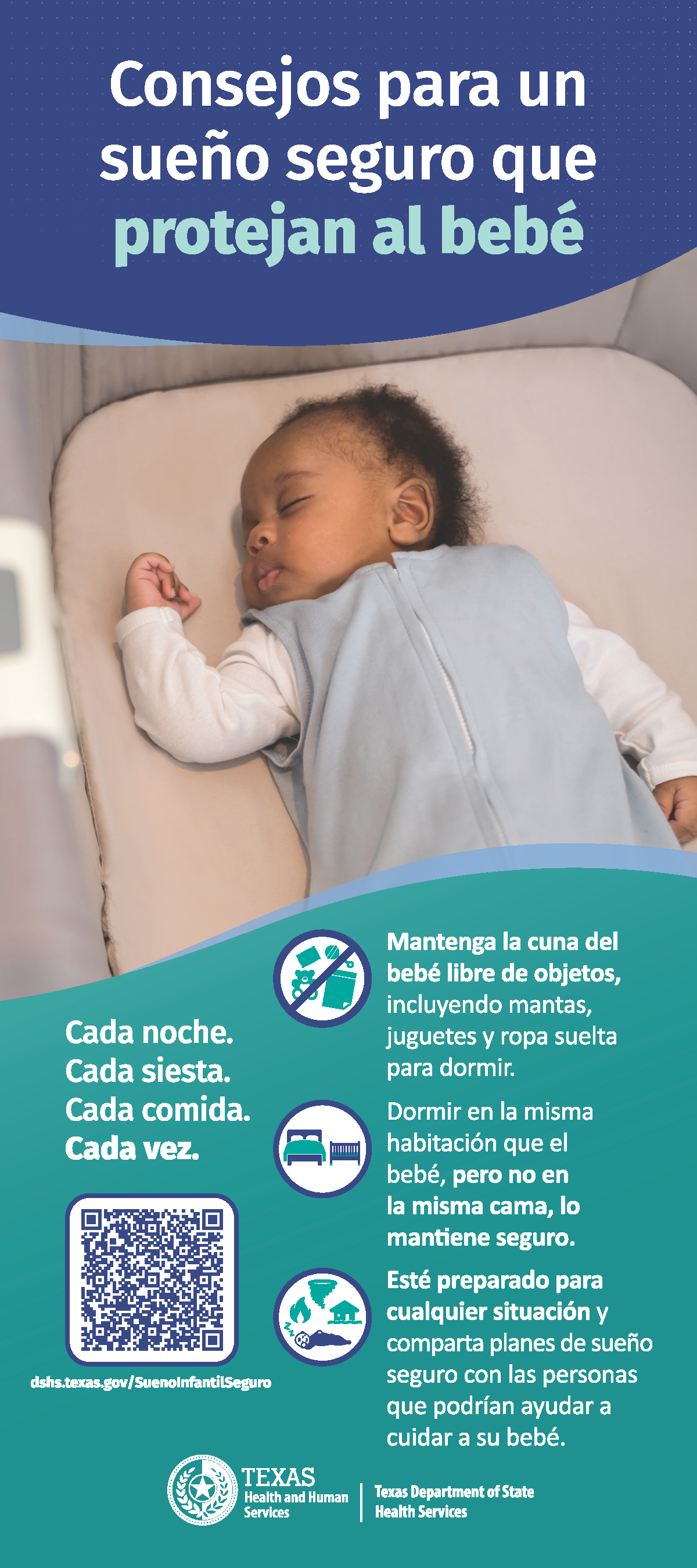 tarjeta de información – Sueño Infantil Seguro