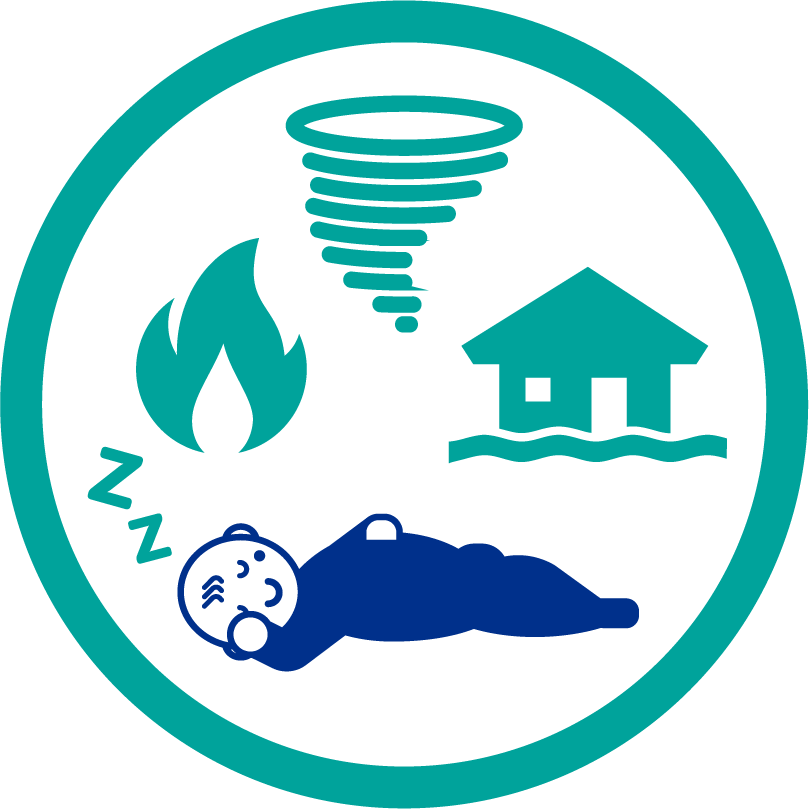 Safe Sleep During Emergencies Icon