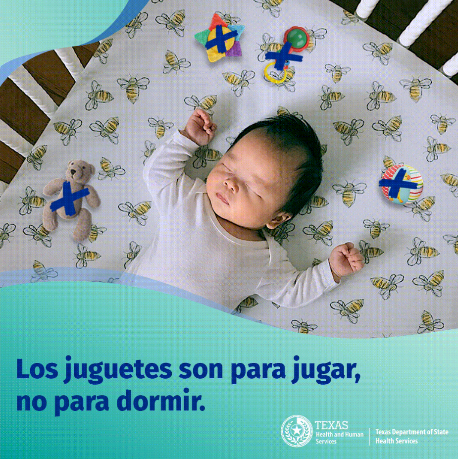 Los juguetes son para jugar, no para dormir.
