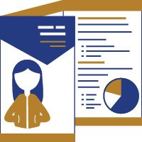 abstract image depicting a pamphlet