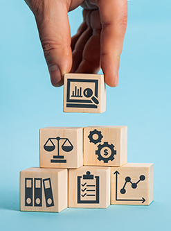 Compliance symbols on cubes