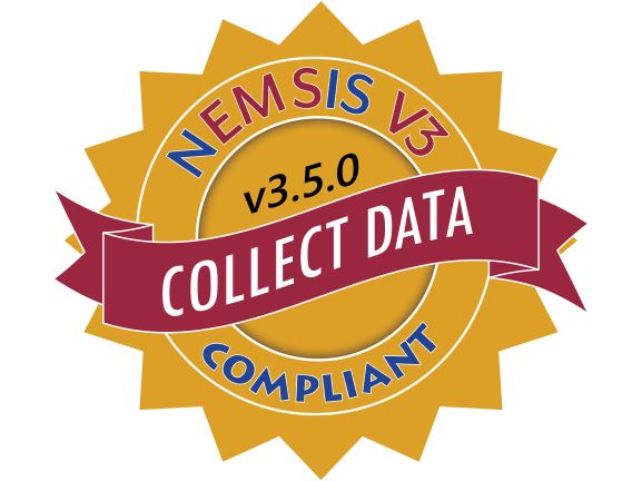 Image of NEMSIS v.3.5.0 Collect Data Compliant Badge