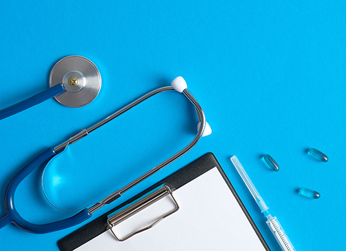 stethoscope with clipboard