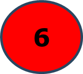 Red Circle with number 6