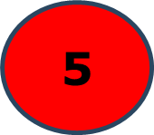 Red Circle with number 5