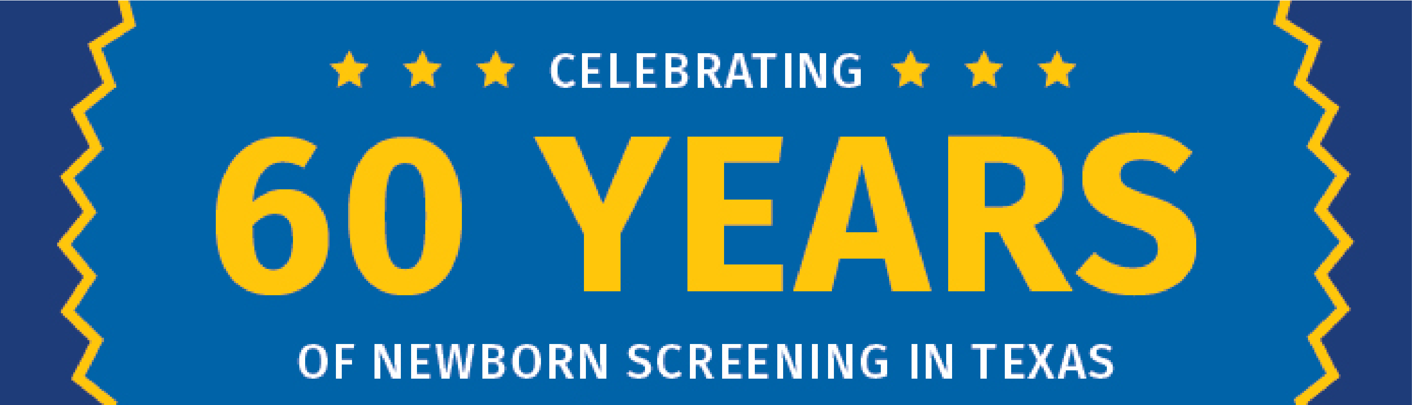 Newborn Screening Celebrating 60 Years Banner