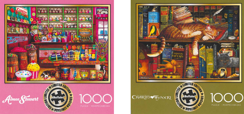 Candy Store Puzzle Cats & Books Puzzle