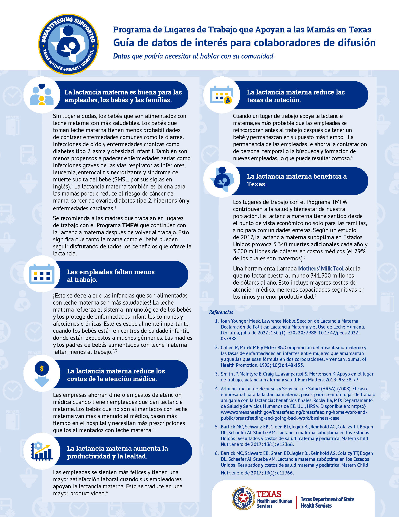 Datos breves para los socios de extensión