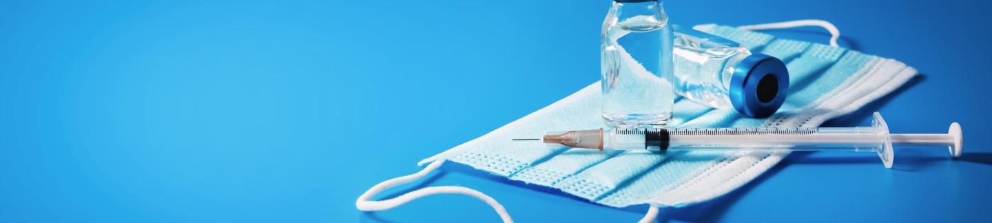 Mask and syringe with needle