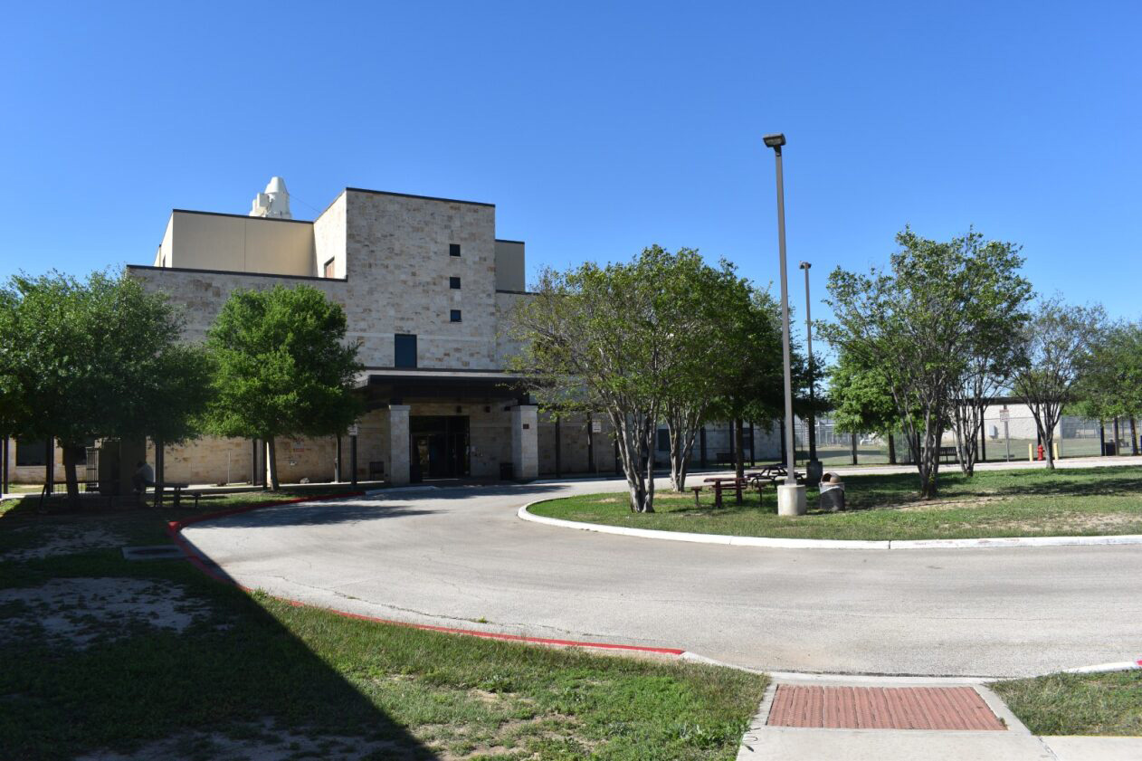 Front of hospital