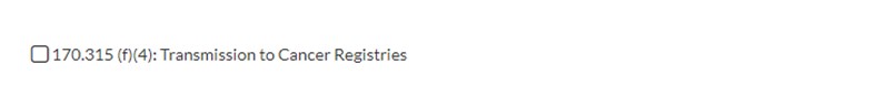checkbox unticked for transmission