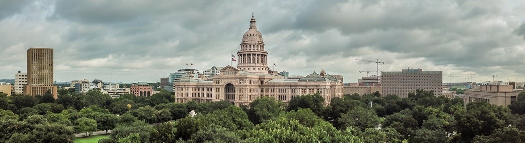 Photograph of downtown Austin, TX, decorative