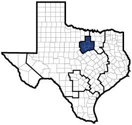 Map service area Northwest Texas