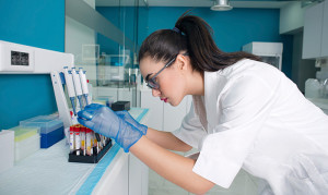 Image of woman working in lab