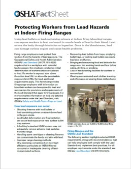 OSHA Fact Sheet Worker Indoor Firing Ranges