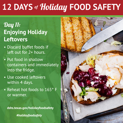 12 Days of Holiday Food Safety - Day 11, Enjoying Holiday Leftovers
