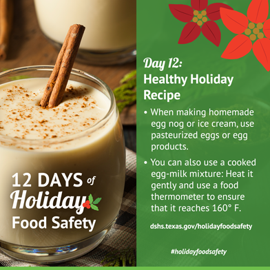 12 Days of Holiday Food Safety - Day 12, Healthy Holiday Recipe