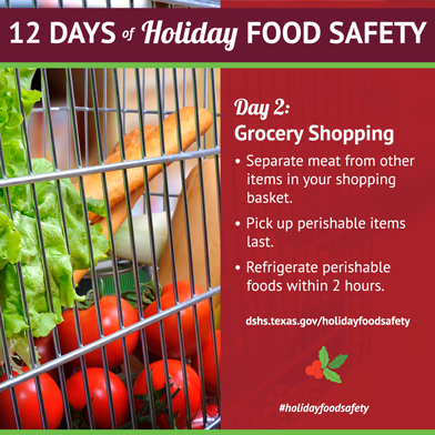 12 Days of Holiday Food Safety - Day 2, Grocery Shopping