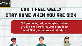 thumbnail of School Setting: Don't Feel Well? - English