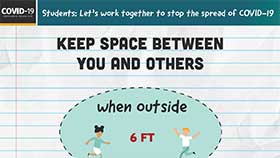 thumbnail of School Setting: Keep Space Between You and Others - English