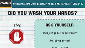 thumbnail of School Setting: Did You Wash Your Hands? - English