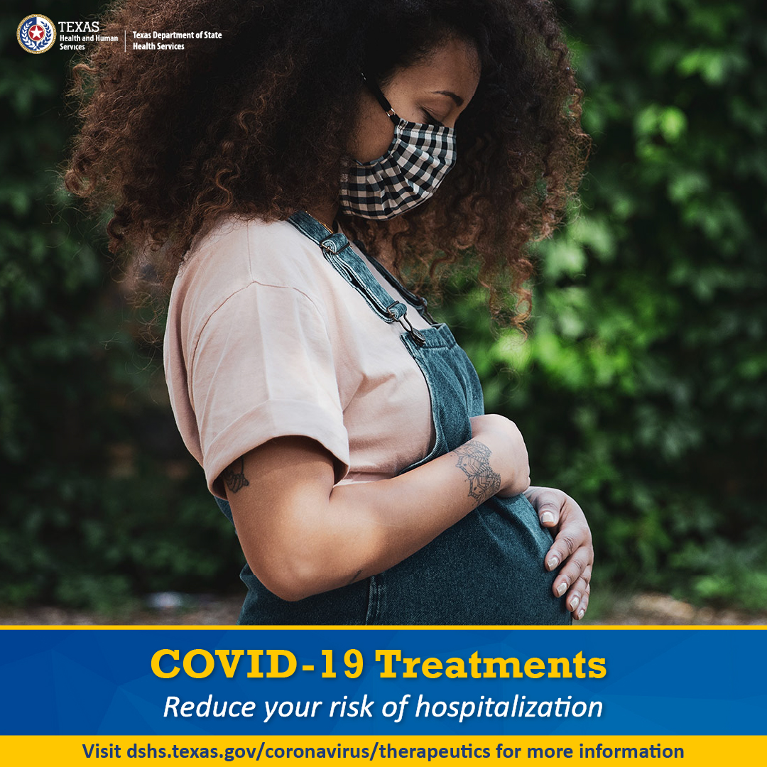 COVID-19 Treatments: Reduce Your Risk of Hospitalization - Option 1, Pregnant Woman - English