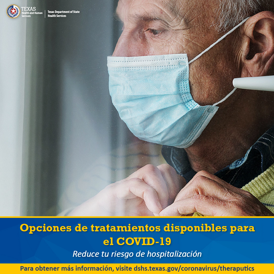 Tratamientos para el COVID-19: Reduzca el riesgo de ser hospitalizado - Opción 2, Adulto mayor - Español