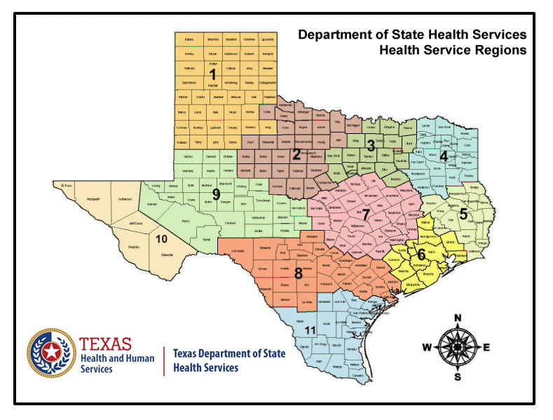 2021 Texas HSRs Map