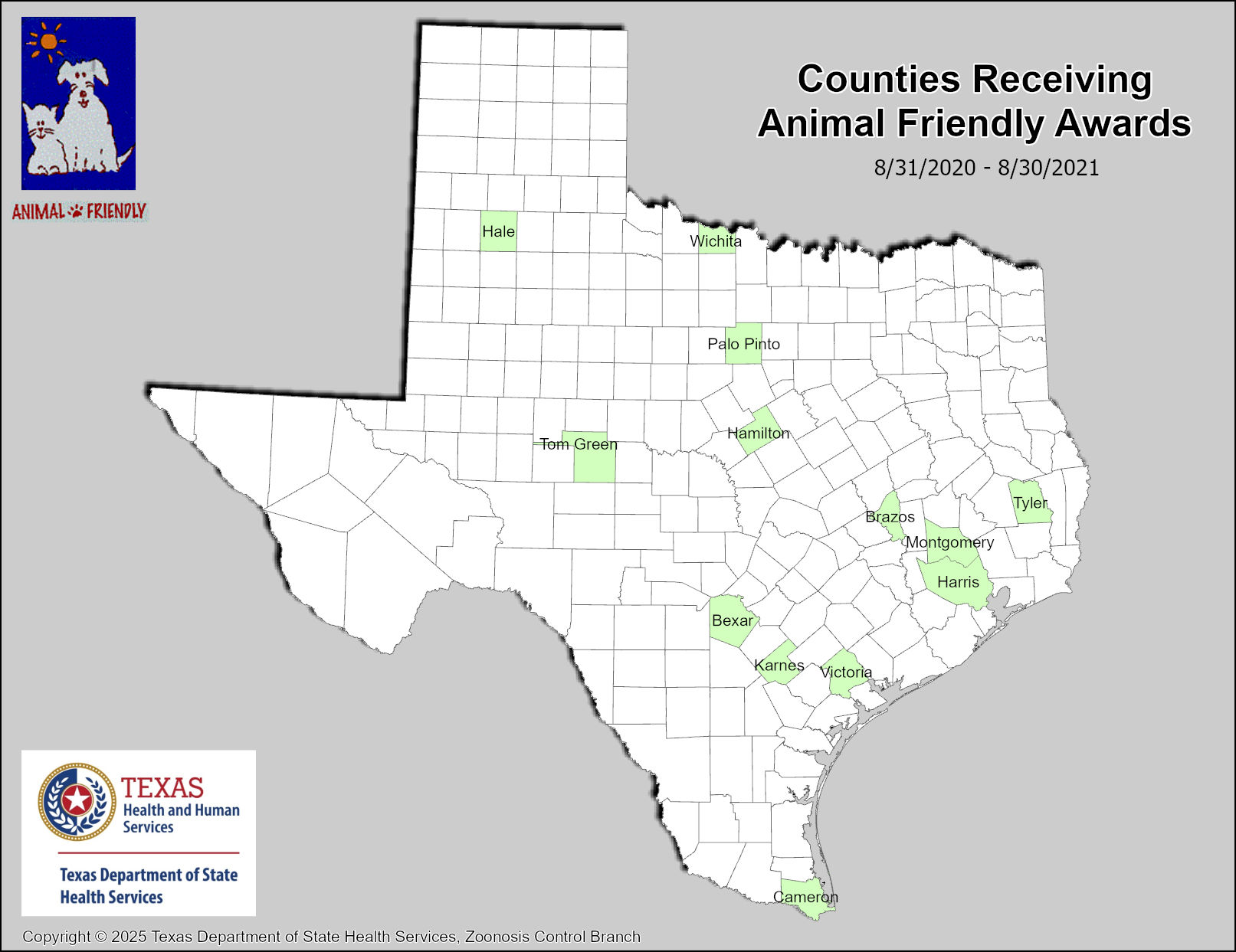 animal friendly map 2020-2021