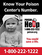 Download: Know Your Poison Center's Number flyer