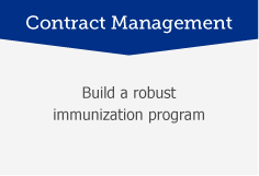 Contract Management: Build a robust immunization program