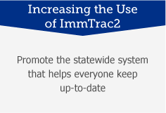 Increasing the Use of ImmTrac2: Promote the statewide system that helps everyone keep up-to-date