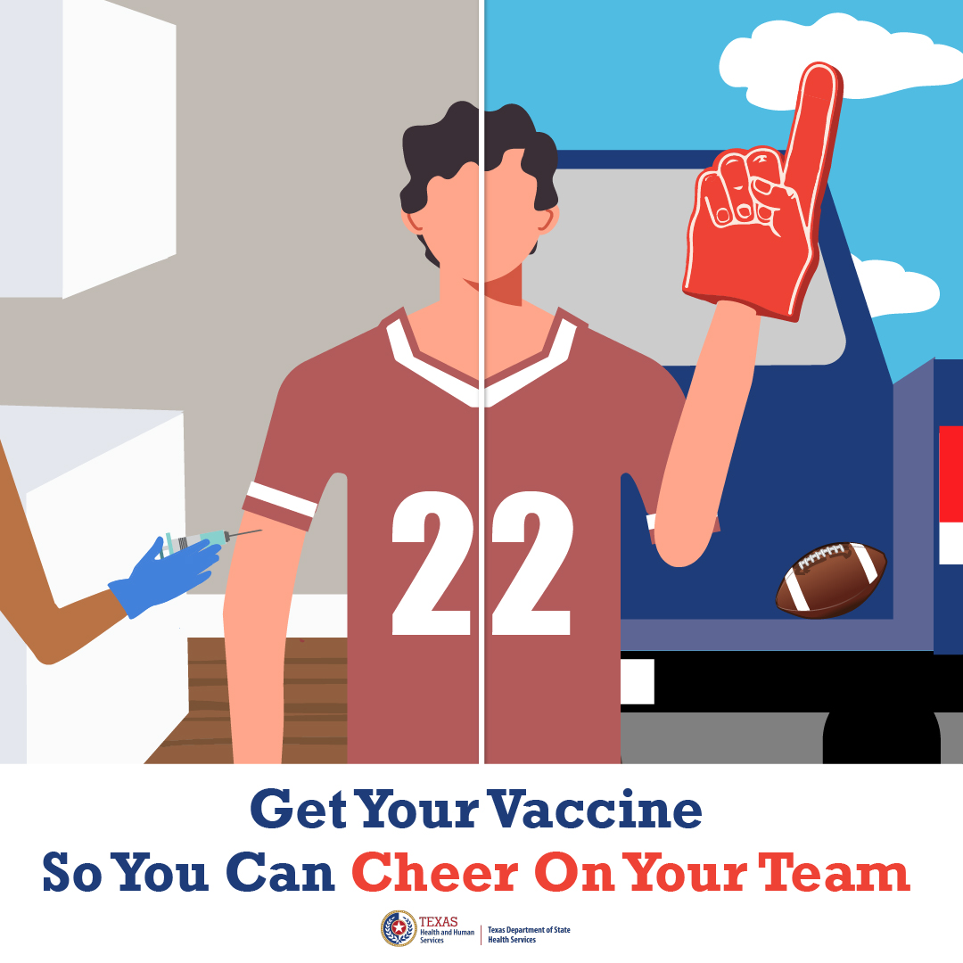 Get your vaccine so you can cheer on your team Icon - thumbnail